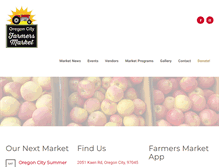 Tablet Screenshot of orcityfarmersmarket.com